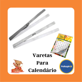 Varetas para Calendário 100 unidades c/ furo