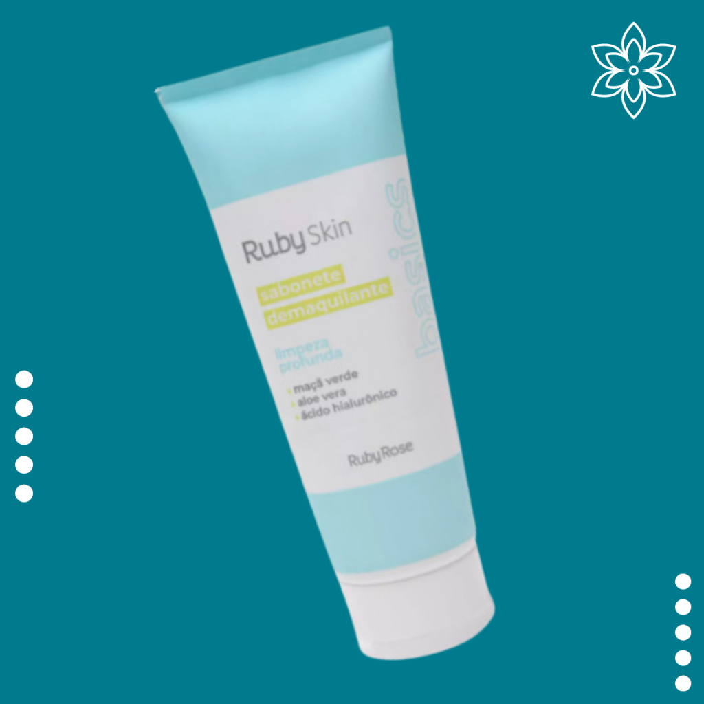 Sabonete Facial Ruby Rose Demaquilante Ruby Skin Limpeza Profunda 120 ...