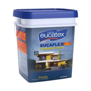 Tinta Borracha Líquida Eucatex Fosco 20kg Impermeabilizante Várias Cores