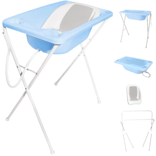 Banheira de Bebê com Mangueira + Suporte + Redutor - 0 Até 20Kg - Galzerano Acqua Trio 7065