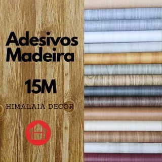 Adesivo Papel de Parede Autocolante 15 metros x 45 centímetros Madeira
