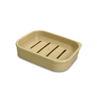 Saboneteira de Plástico com Escorredor Classic Fosca Madeira Plasútil