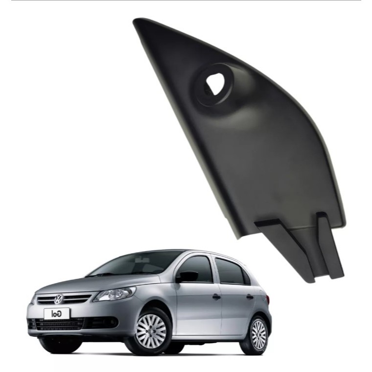 Moldura Interna Retrovisor Manual Volkswagen Gol G5 2009 2010 2011 2012 2013 Lado Esquerdo Orig