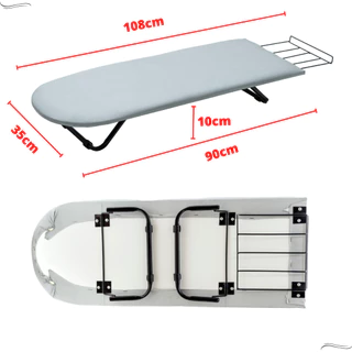 Mesa Tabua de Passar Roupa Portátil Pé Dobrável Cama Mesa Porta Ferro