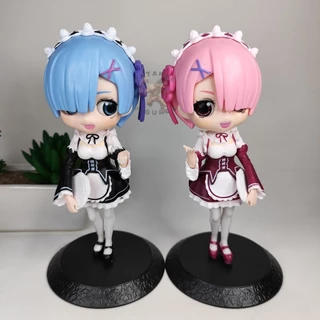 Q Posket Rem e Ram 15 cm Boneca Re:Zero Action Figure