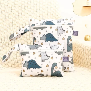Kit com 2 Saco Bolsa Impermeável para Roupas Molhadas Praia, Piscina ou Fraldas Ecológicas