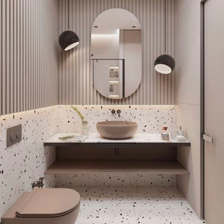 Espelho Decorativo Oval Lapidado 80 cm Para Sala Banheiro Quarto + Dupla Face