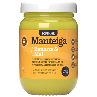 Manteiga Banana e Mel 220g Softhair