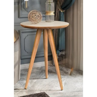 Mesa de Apoio Retrô 62 cm Redonda com Pés Palito Decoração - Varias Cores