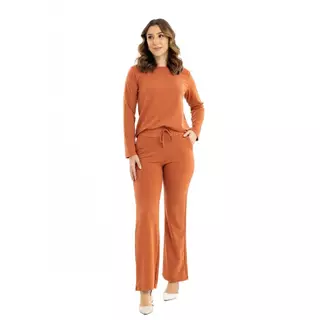 Conjunto Feminino Moletinho Viscose Blusa Calça