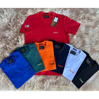Camiseta Masculina Bordado Gola O TXC