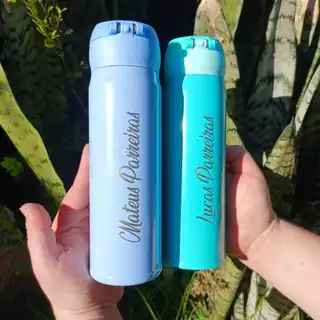 Garrafa Personalizada Térmica 400ml e 510ml com seu nome Bear Thermal original