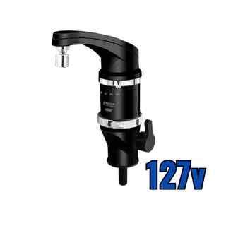 Torneira Elétrica Bancada Fame Elegance 4t Preta 127v 4800w