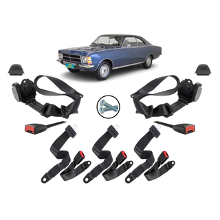 Kit Cinto De Segurança Completo Dianteiro Traseiro Chevrolet Opala Universal até 1993
