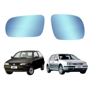 Lente Retrovisor Gol Special Golf 1999 00 03 05 06 Azul