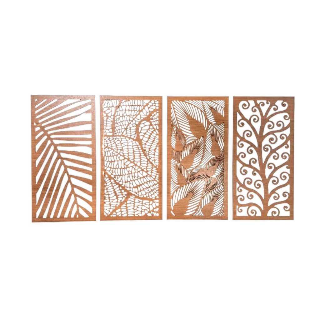 Kit 4 Quadro Natureza Decoração Para Parede Sala Cozinha