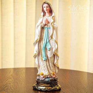 Imagem Nossa Senhora de Lourdes Lurdes 30cm Importada Resina