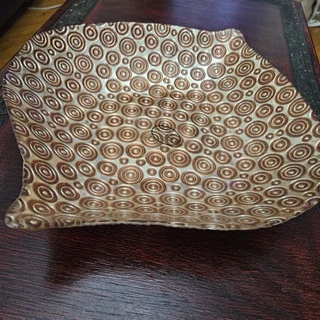 Centro de Mesa em vidro 40cmx37cm Dourado