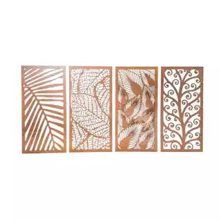 4 Quadro Decorativo Folhagem Para Sala Decoração Enfeite
