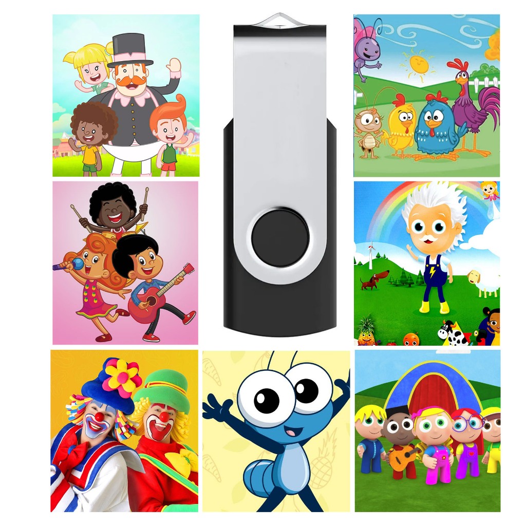 Pen Driver - Coletânea 300 Vídeos Clipes Infantil | Shopee Brasil
