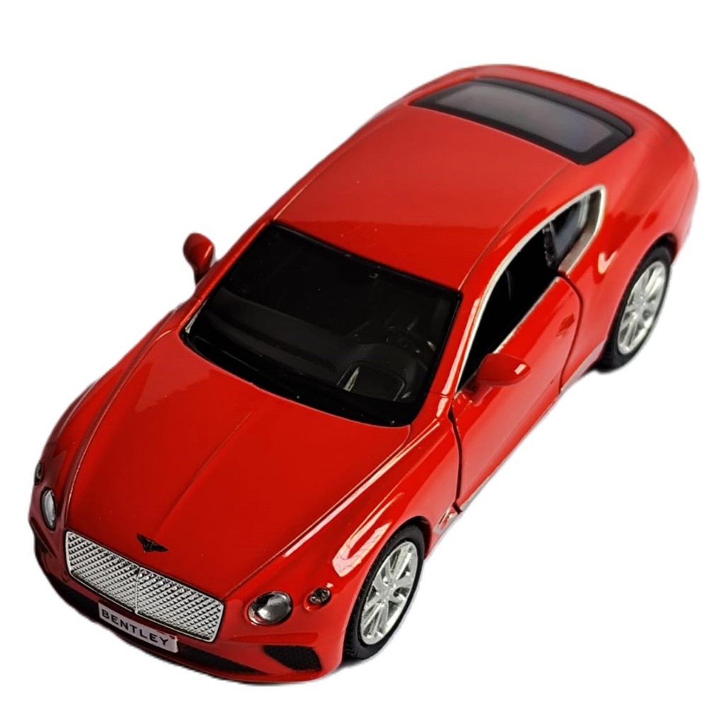 Miniatura Bentley continental luxo gt - abre as portas em metal