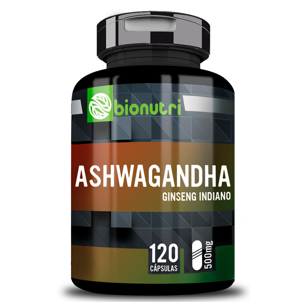 Bionutri Ashwagandha Ginseng Indiano 120 Capsulas 500mg