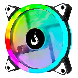 Cooler Fan Ring Gamer Dual Led Argb 3 pinos 5v Controlável P/ Gabinete 120mm 120m | Rise Mode Galaxy Motherboard