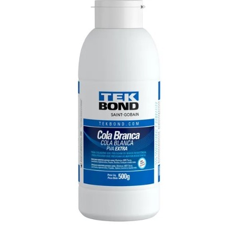 Cola Branca Extra Forte Pva 500grs Colagem Resistente Tekbond | Shopee ...