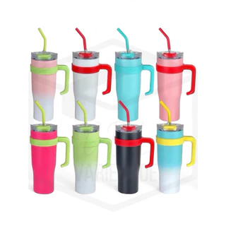 Copo Térmico 1260ml com alça e canudo de metal