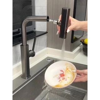 Torneira Cozinha Gourmet Monocomando de Luxo Rotação Flexivel 1080° Jatos Chuveirinho