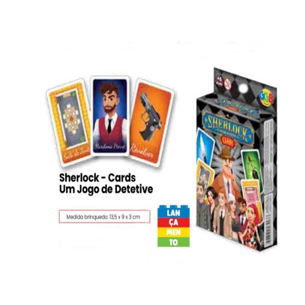 Jogo Cards Sherlock Jogo de Detetive 75 Cartas | Shopee Brasil