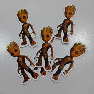 40 Apliques Personalizados Groot Toppers Recortado Mini Tubete Enfeites Tags - LEIA A DESCRIÇÃO