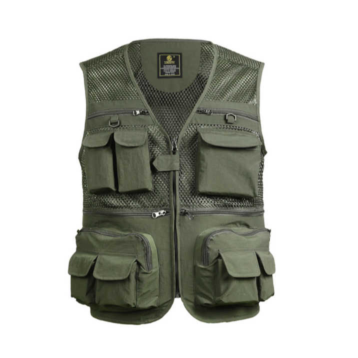 Colete Para Fotógrafo, Pesca, Caça - 9 Bolsos Profissional