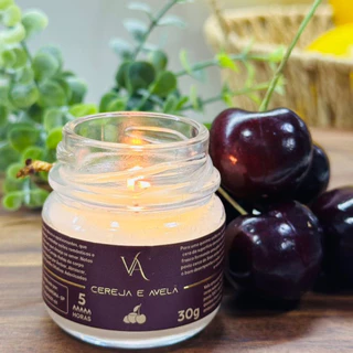Velas Aromáticas Artesanais Vegana Ecológica Essência Premium, Vela de cheiro , 30g Veda Aroma