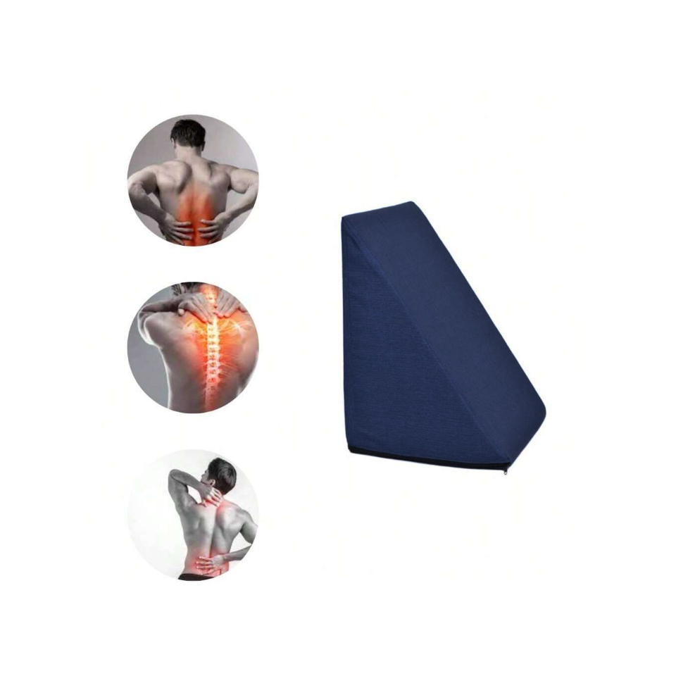 Travesseiro Almofada Ortopédica Triangular para Coluna | Apoio Lombar e ...