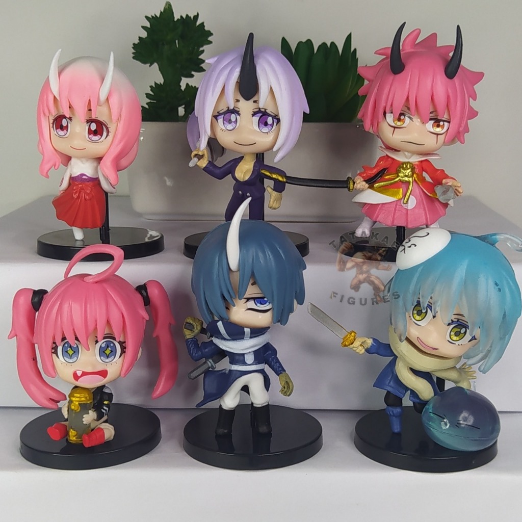 Miniatura Tensei Shitara Slime Boneco Rimuru Shion Benimaru Milim Souei Shuna Mini Figures