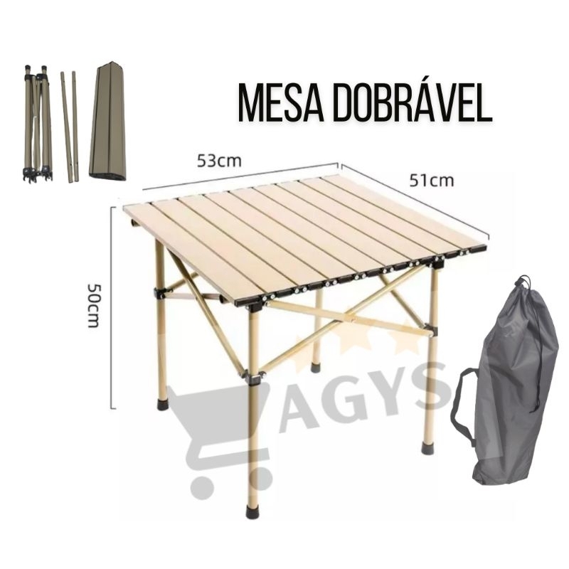 Mesa Dobrável Camping Multiuso | Shopee Brasil