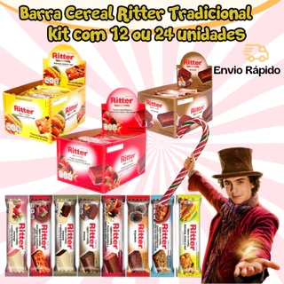 Barras de Cereais Ritter Display c/24Un ou 12Un - Diversos Sabores de Barra de Cereal Linha Tradicional