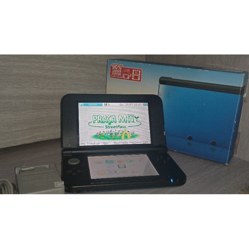 Nintendo 3DS XL Azul 16GB acessórios e jogos