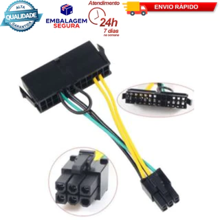 Cabo Adaptador 24 P/ 06 Pinos Para Lenovo 3050 Fonte Atx