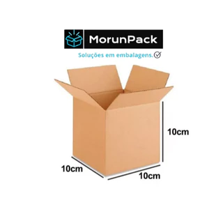 200 Unidades - Caixa de Papelão - 10x10x10 - Envios / Correios / Sedex / e-commerce