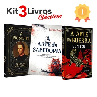Kit Estratégia - A Arte Da Guerra + Arte da Sabedoria + O Príncipe - 3 Livros
