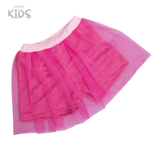 Short Saia Rosa com Tule