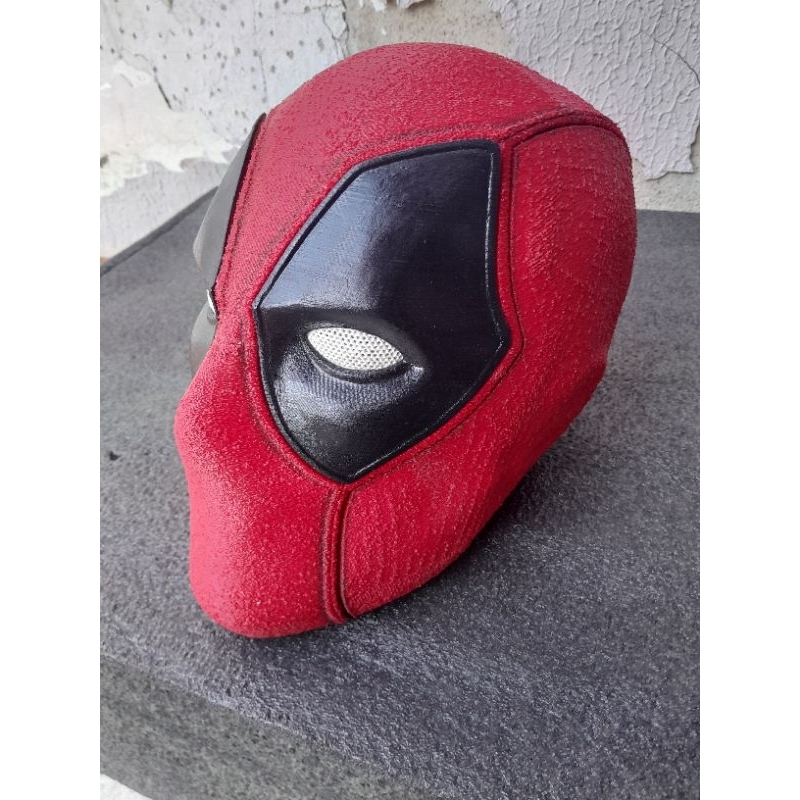 Máscara premium Deadpool cosplay e decoração