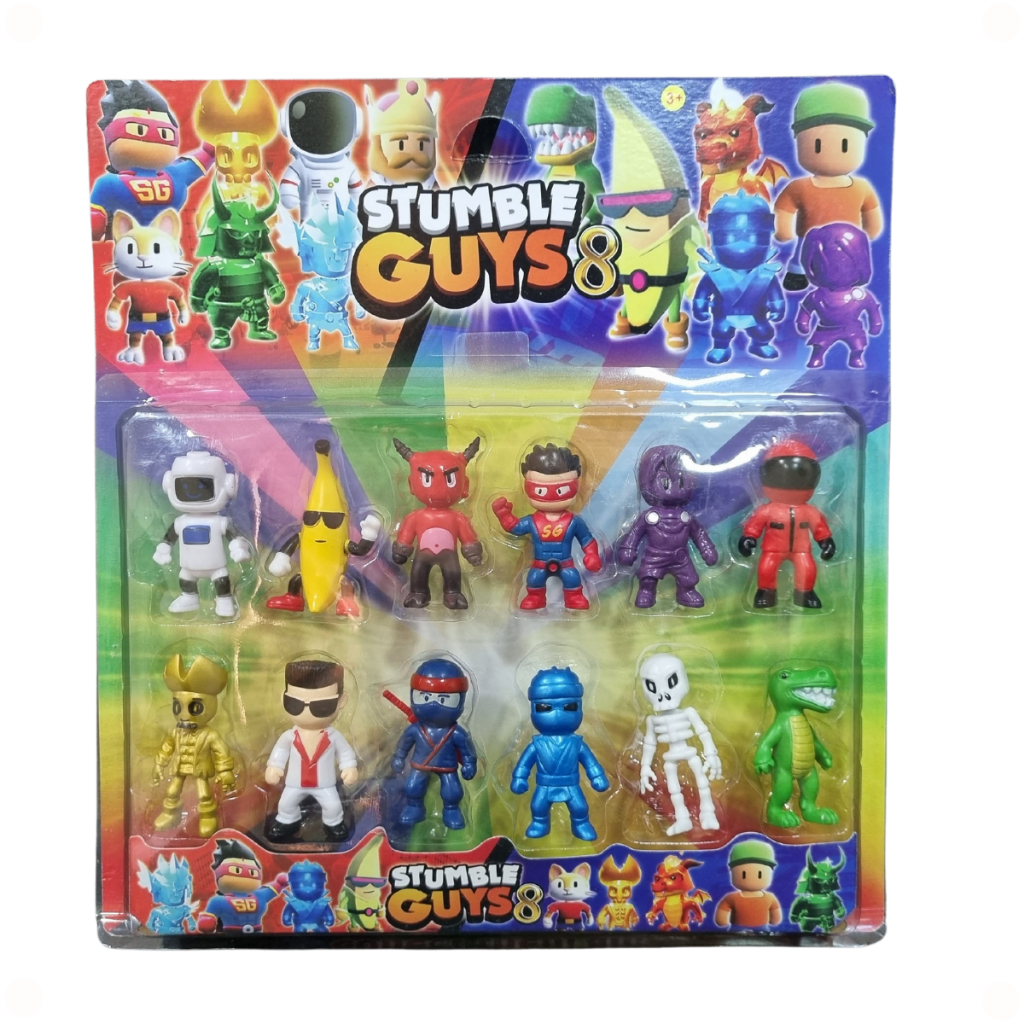 Boneco Stumble Guys Cartela Com 8 ou 12 Bonecos Brinquedo Infantil ...