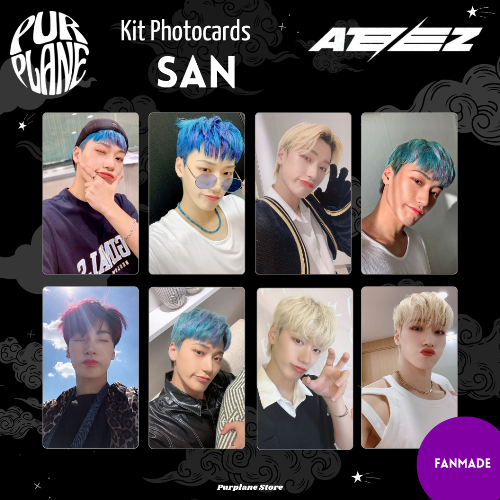 San Selca Photocards Ateez Kpop Fanmade | Shopee Brasil