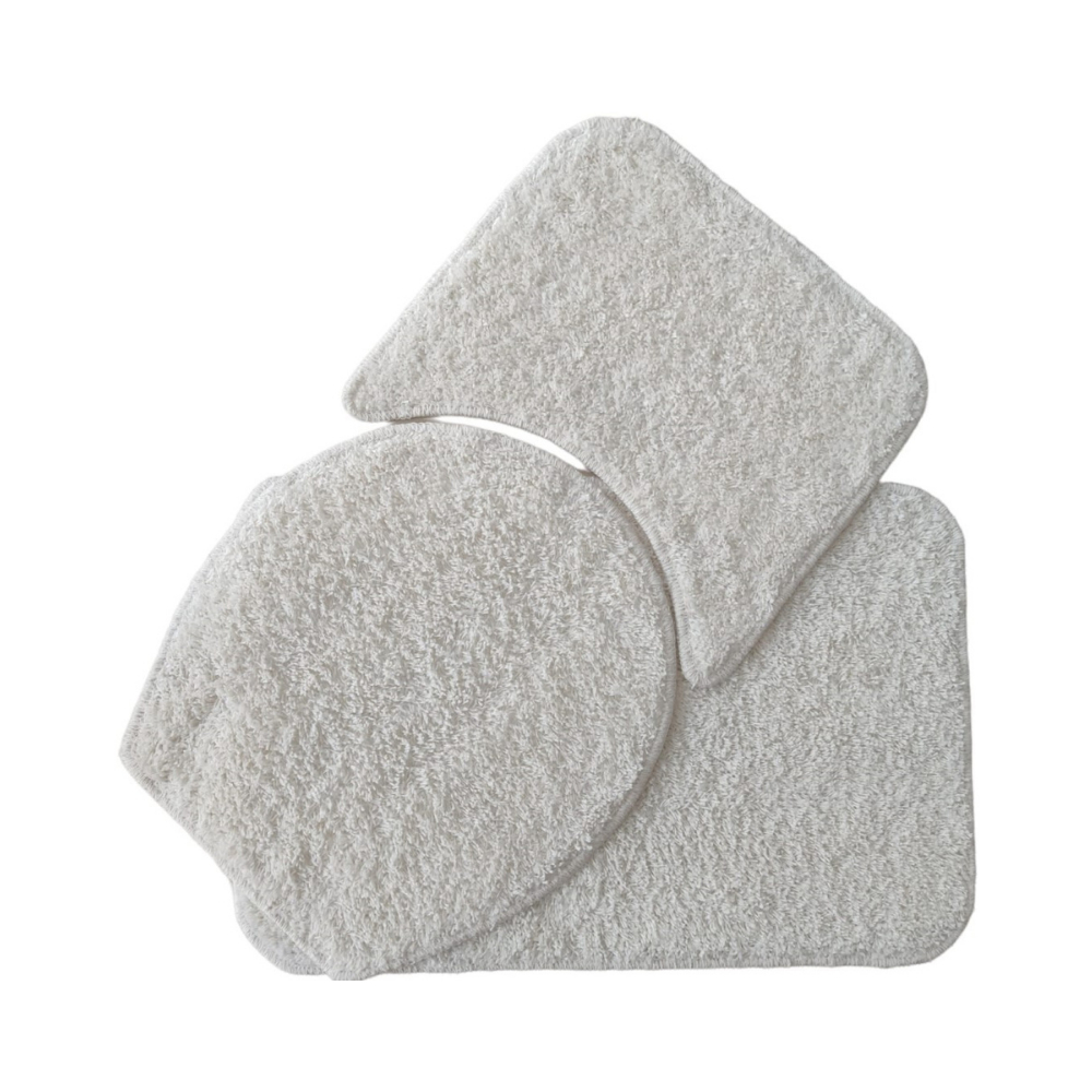 Tapete Para Banheiro 3 Peças Pelúcia Premium