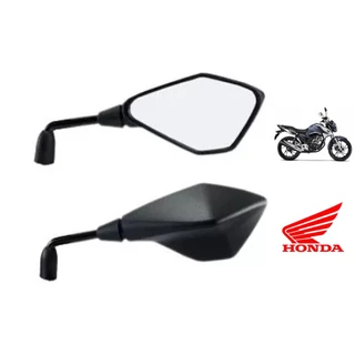 Retrovisor Mini Fixo Rosca Honda Rebaixado Kawasaki Z400 Par
