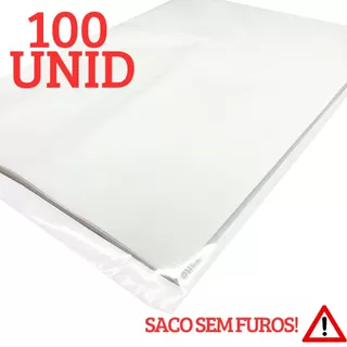 100 Unid Saco Plastico P.e 22x32 P/ Folha A4 Virgem