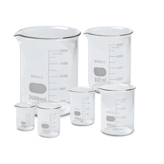 Kit Bequer becker de vidro - Tamanhos Variados + BRINDE